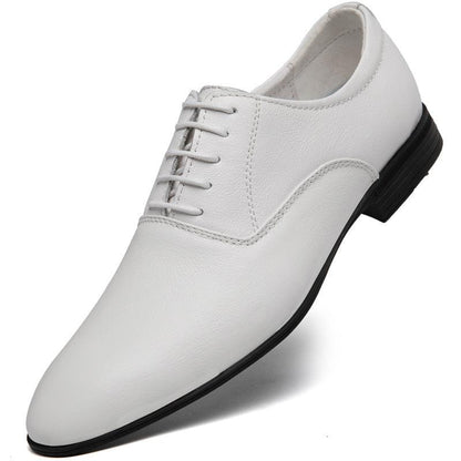 Elegant Low Top Leather Dress Shoes for Men - Vogue Aura