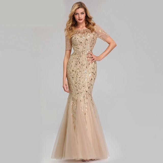 Elegant Mermaid Evening Gown - Vogue Aura