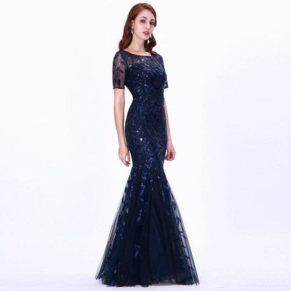 Elegant Mermaid Evening Gown - Vogue Aura