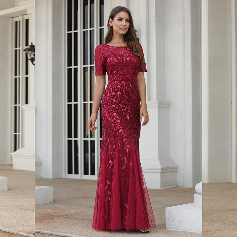 Elegant Mermaid Evening Gown - Vogue Aura