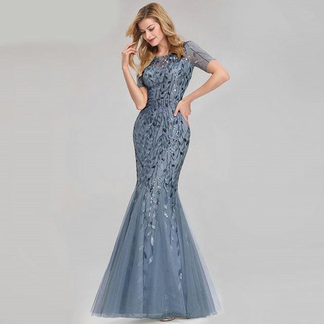 Elegant Mermaid Evening Gown - Vogue Aura