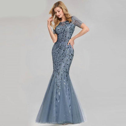 Elegant Mermaid Evening Gown - Vogue Aura