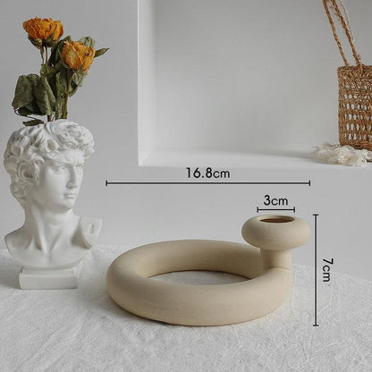 Elegant Nordic Ceramic Vase for Dried Flower Arrangements - Home Decor Art Display - Vogue Aura