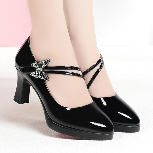 Elegant Soft Leather High Heels for Women - Fashion-Forward Comfort and Style - Vogue Aura