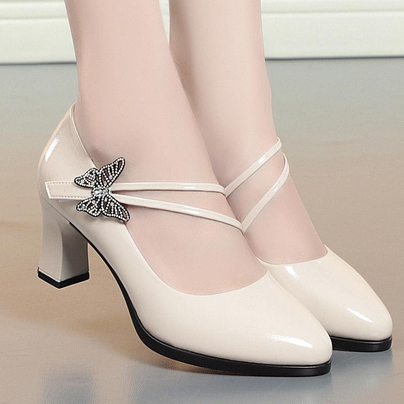 Elegant Soft Leather High Heels for Women - Fashion-Forward Comfort and Style - Vogue Aura