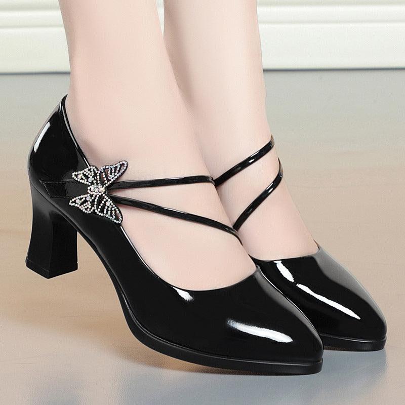 Elegant Soft Leather High Heels for Women - Fashion-Forward Comfort and Style - Vogue Aura