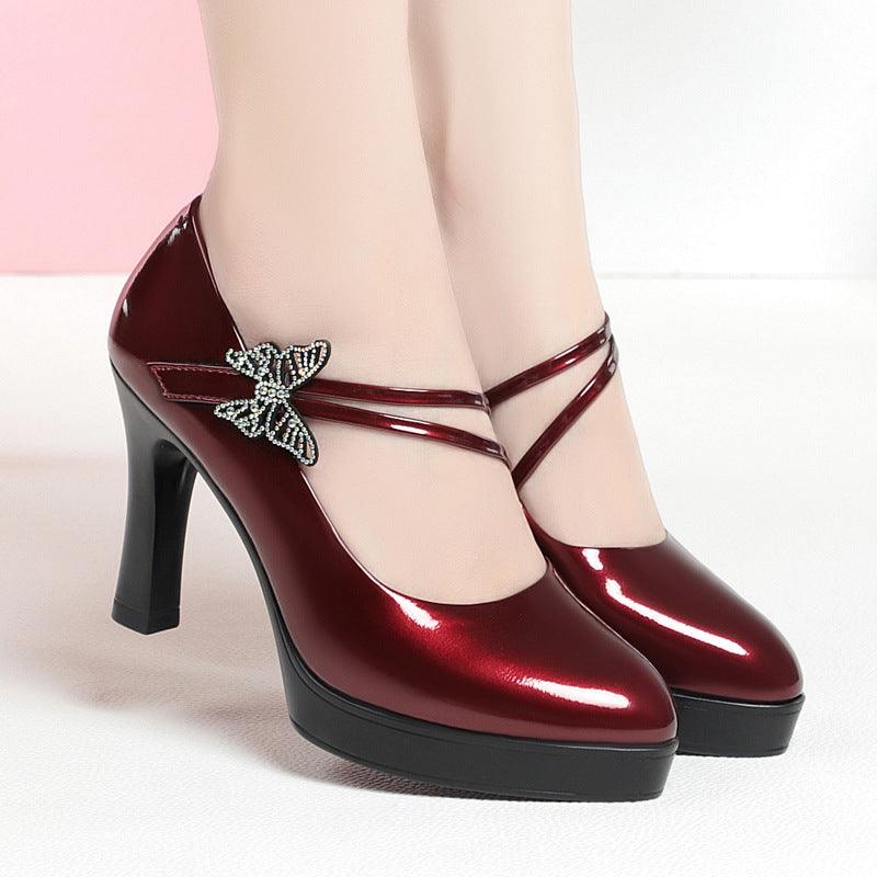 Elegant Soft Leather Stiletto Heels for Women - Vogue Aura