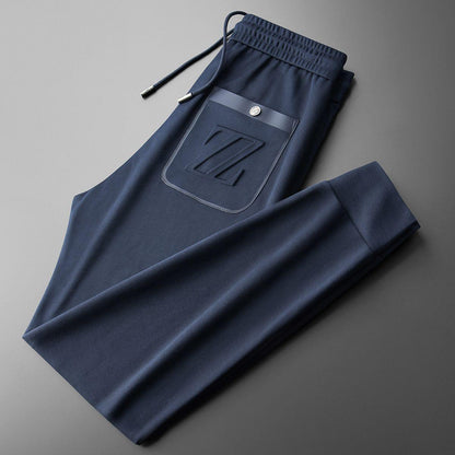 Embroidered Casual Sports Pants for Men - Vogue Aura