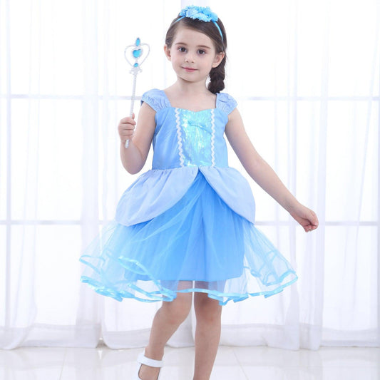 Enchanted Princess Cotton Dress for Girls - Vogue Aura