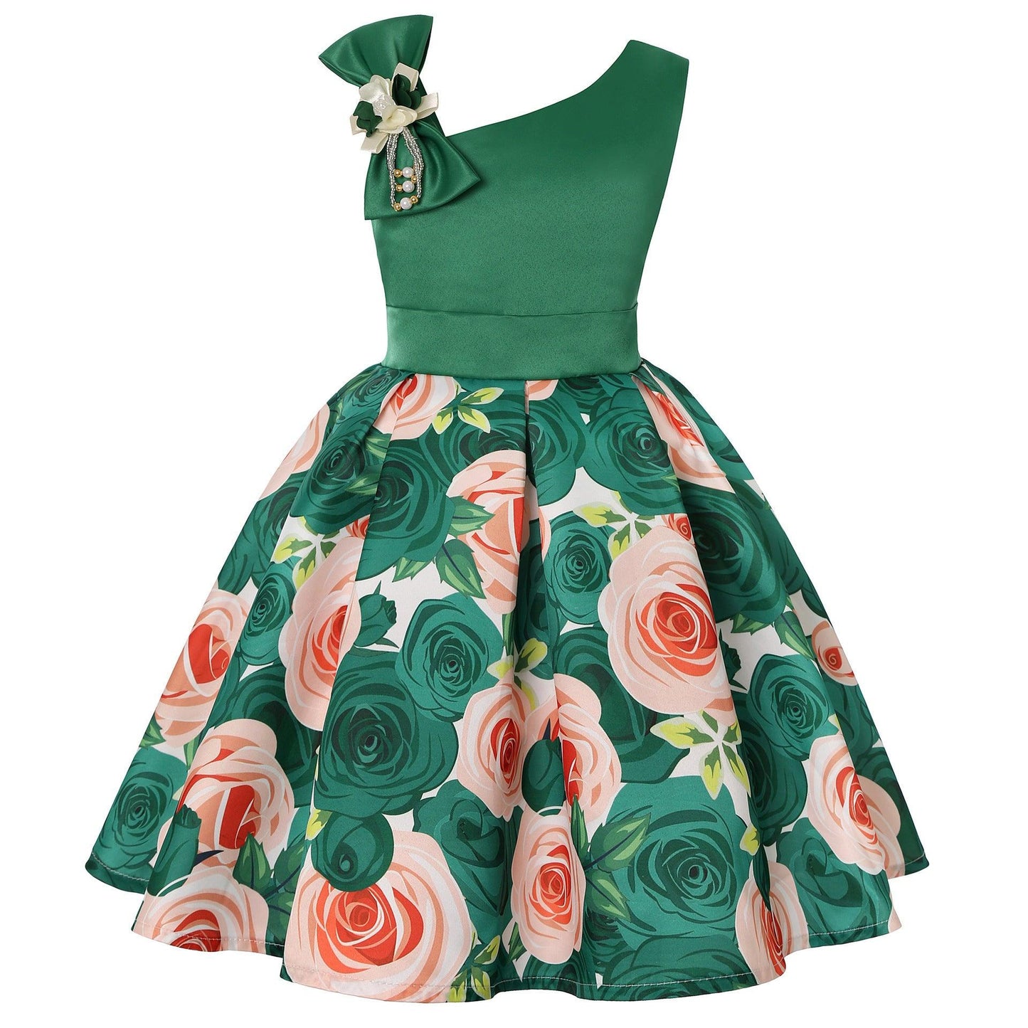 Enchanting Girls' Princess Dresses with Whimsical Digital Prints - Vogue Aura