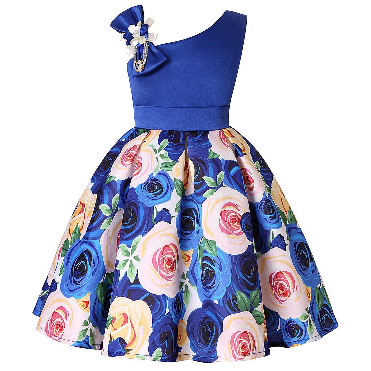 Enchanting Girls' Princess Dresses with Whimsical Digital Prints - Vogue Aura