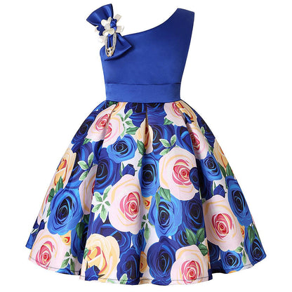 Enchanting Girls' Princess Dresses with Whimsical Digital Prints - Vogue Aura