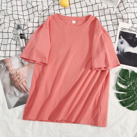 Essential Women's Cotton Round Neck Tee for Style and Comfort - Vogue Aura