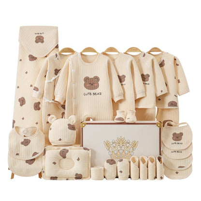 New Born Baby Baby Pure Cotton Clothes Gift Set Full Moon Meeting Gift - Vogue Aura