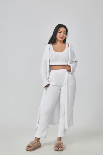 Elegant 3-Piece Cozy pajama Set for Women - Vogue Aura