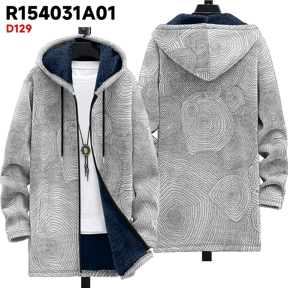 Men's Premium Loose Cotton Coat for Autumn and Winter - Vogue Aura