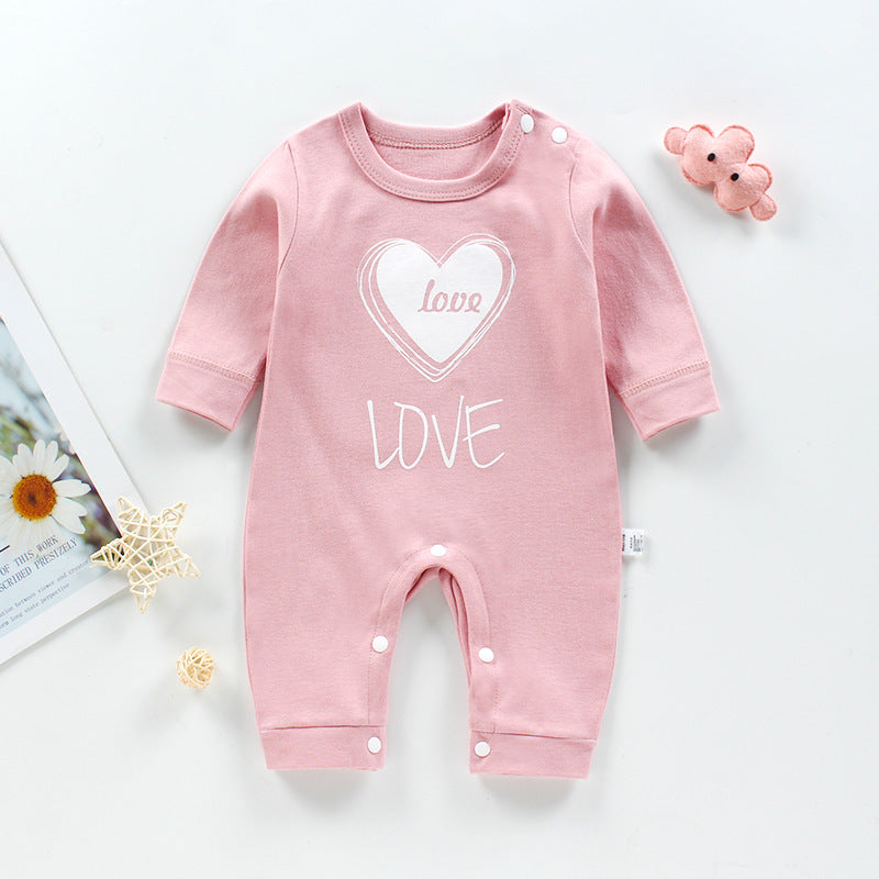 Long-Sleeved Cotton Baby Romper - Vogue Aura