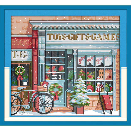 Festive Cartoon Cross Stitch Kit for Christmas Cheer - Vogue Aura