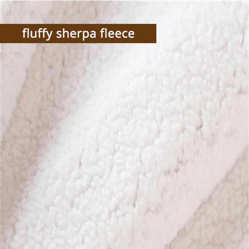 Cozy Floral-Lambskin Plush Throw Blanket - Vogue Aura