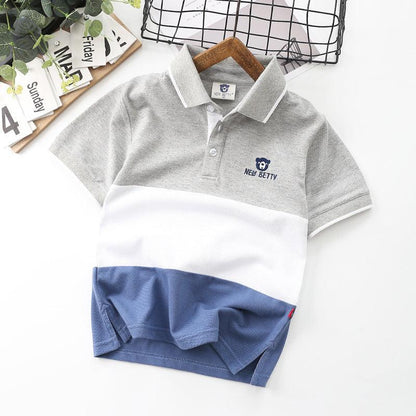 Fun Cartoon UV Protection Polo Tee for Kids - Vogue Aura