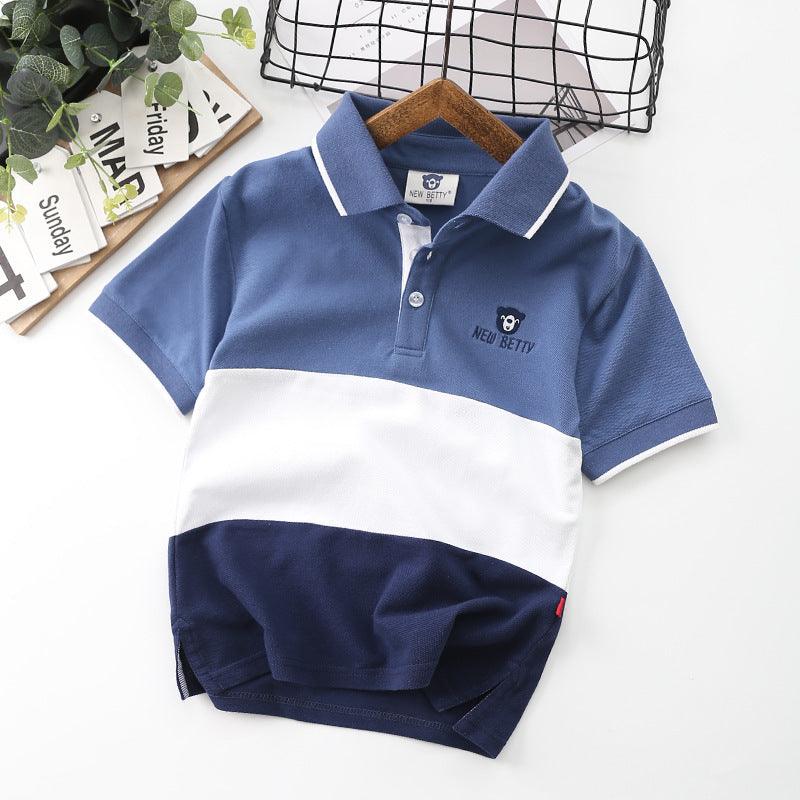 Fun Cartoon UV Protection Polo Tee for Kids - Vogue Aura