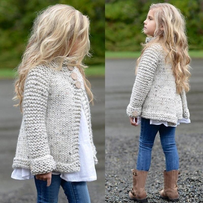 Girls cardigan sweater coat - Vogue Aura