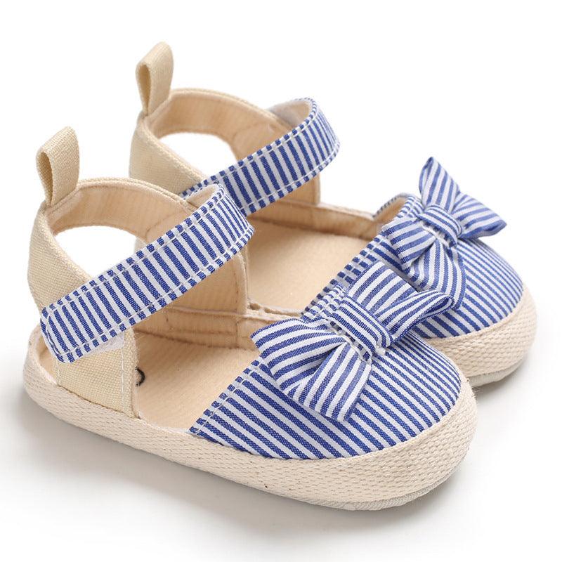 Hai Shenyue Summer 0-1 Year Old Female Baby Shoes Soft Sole Bow Princess Baby Toddler Shoes - Vogue Aura