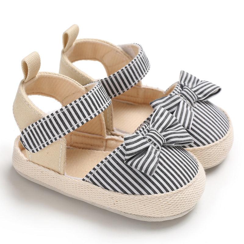 Hai Shenyue Summer 0-1 Year Old Female Baby Shoes Soft Sole Bow Princess Baby Toddler Shoes - Vogue Aura