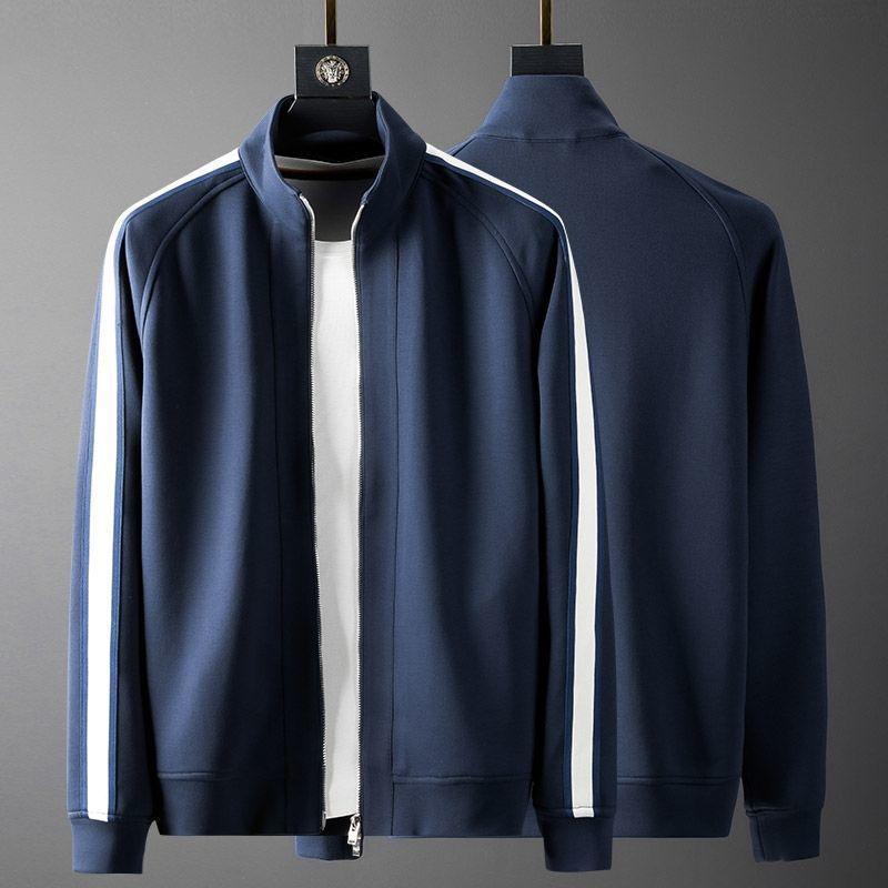 Elevate Men's Casual Sports Suit in Blue and Coffee - Vogue Aura