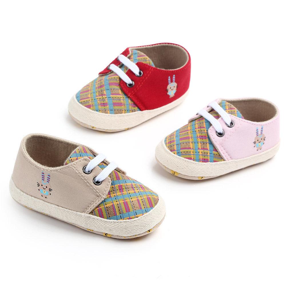 Korean Style Plaid Baby All-match Toddler Shoes - Vogue Aura