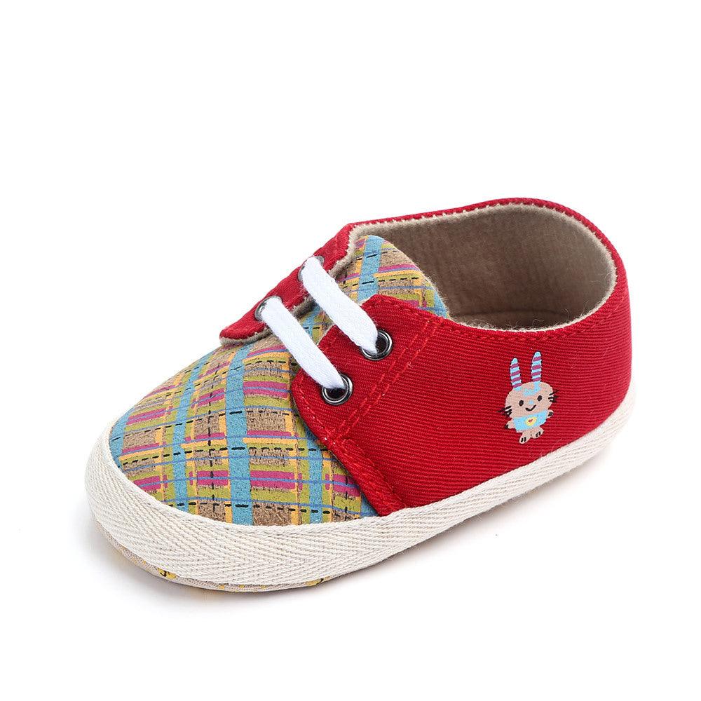 Korean Style Plaid Baby All-match Toddler Shoes - Vogue Aura