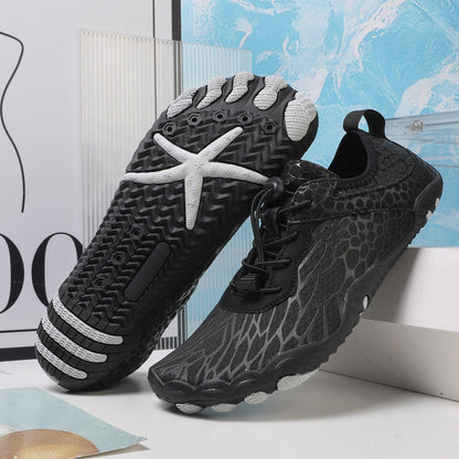 Lightweight Five Finger Aqua Shoes for Water Sports and Beach Activities - Vogue Aura