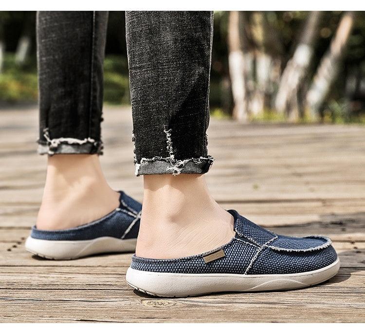 Men's Lightweight Summer Loafers - Casual Half Slippers in Solid Colours - Vogue Aura