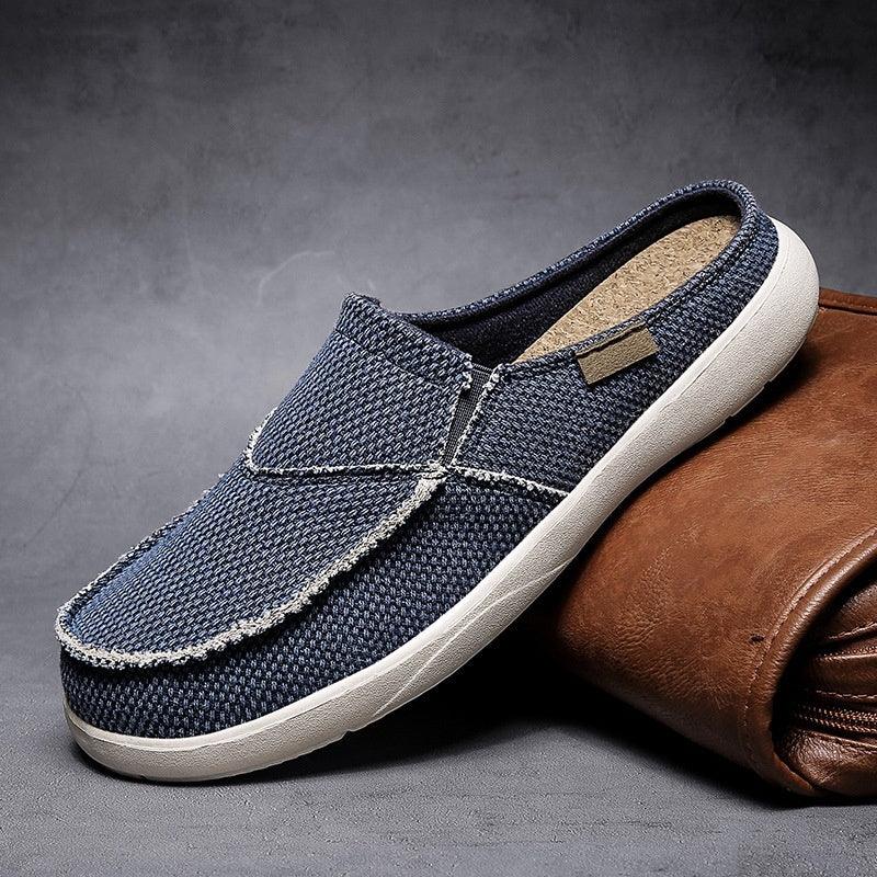 Men's Lightweight Summer Loafers - Casual Half Slippers in Solid Colours - Vogue Aura