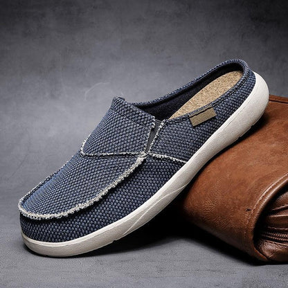 Men's Lightweight Summer Loafers - Casual Half Slippers in Solid Colours - Vogue Aura