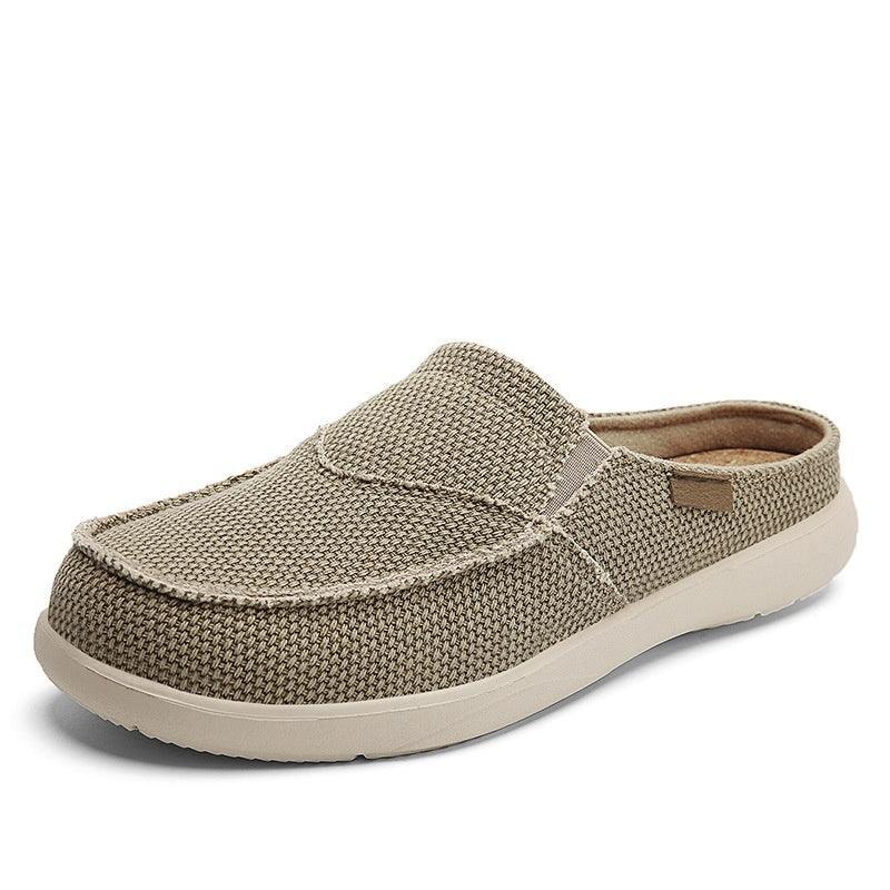 Men's Lightweight Summer Loafers - Casual Half Slippers in Solid Colours - Vogue Aura