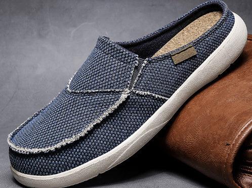 Men's Lightweight Summer Loafers - Casual Half Slippers in Solid Colours - Vogue Aura