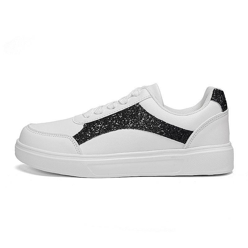 Lustrous Gender-Neutral Casual Lace-Up Sneakers - Vogue Aura