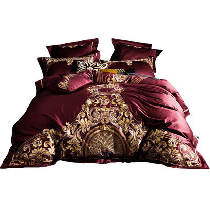 Luxurious Embroidered Cotton Bedding Collection - Vogue Aura