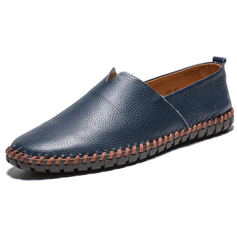 Luxurious Layered Leather Slip-On Shoes for Men - Vogue Aura