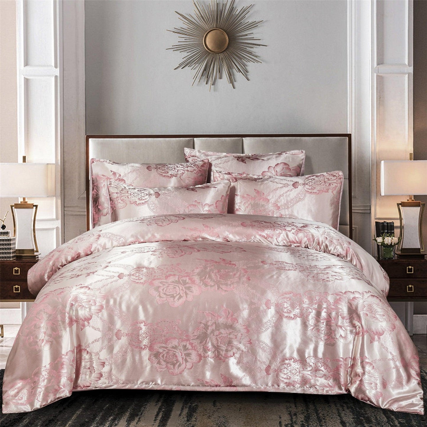 Luxurious Serenity: Stylish Three-Piece Polyester Bedding Ensemble - Vogue Aura