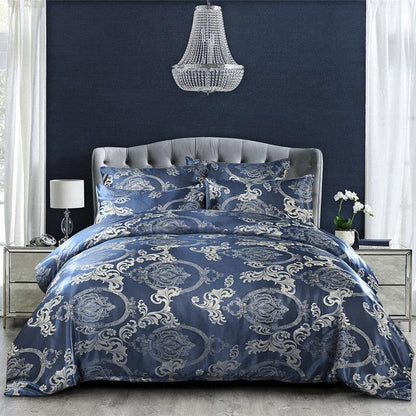 Luxurious Serenity: Stylish Three-Piece Polyester Bedding Ensemble - Vogue Aura