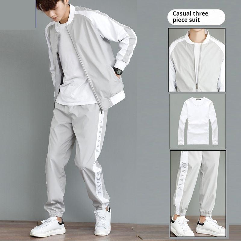 Men's Premium Casual Sports Jacket and Trouser Set for Autumn/Winter - Vogue Aura