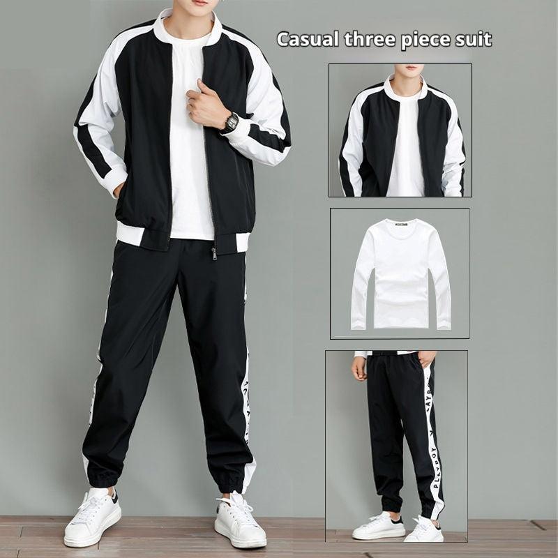 Men's Premium Casual Sports Jacket and Trouser Set for Autumn/Winter - Vogue Aura