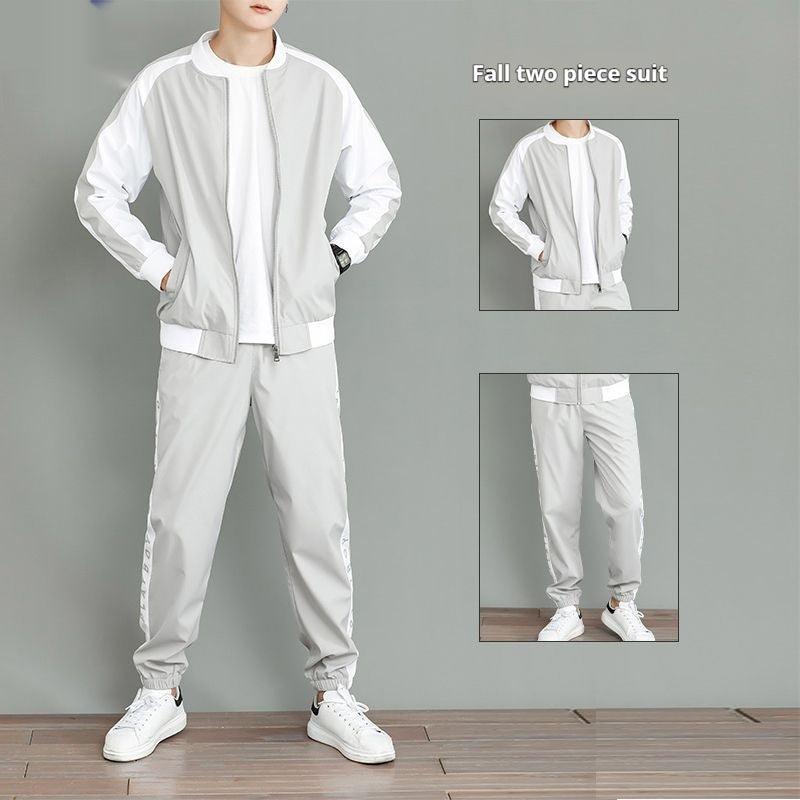 Men's Casual Autumn Winter Sports Jacket and Trouser Set - Vogue Aura