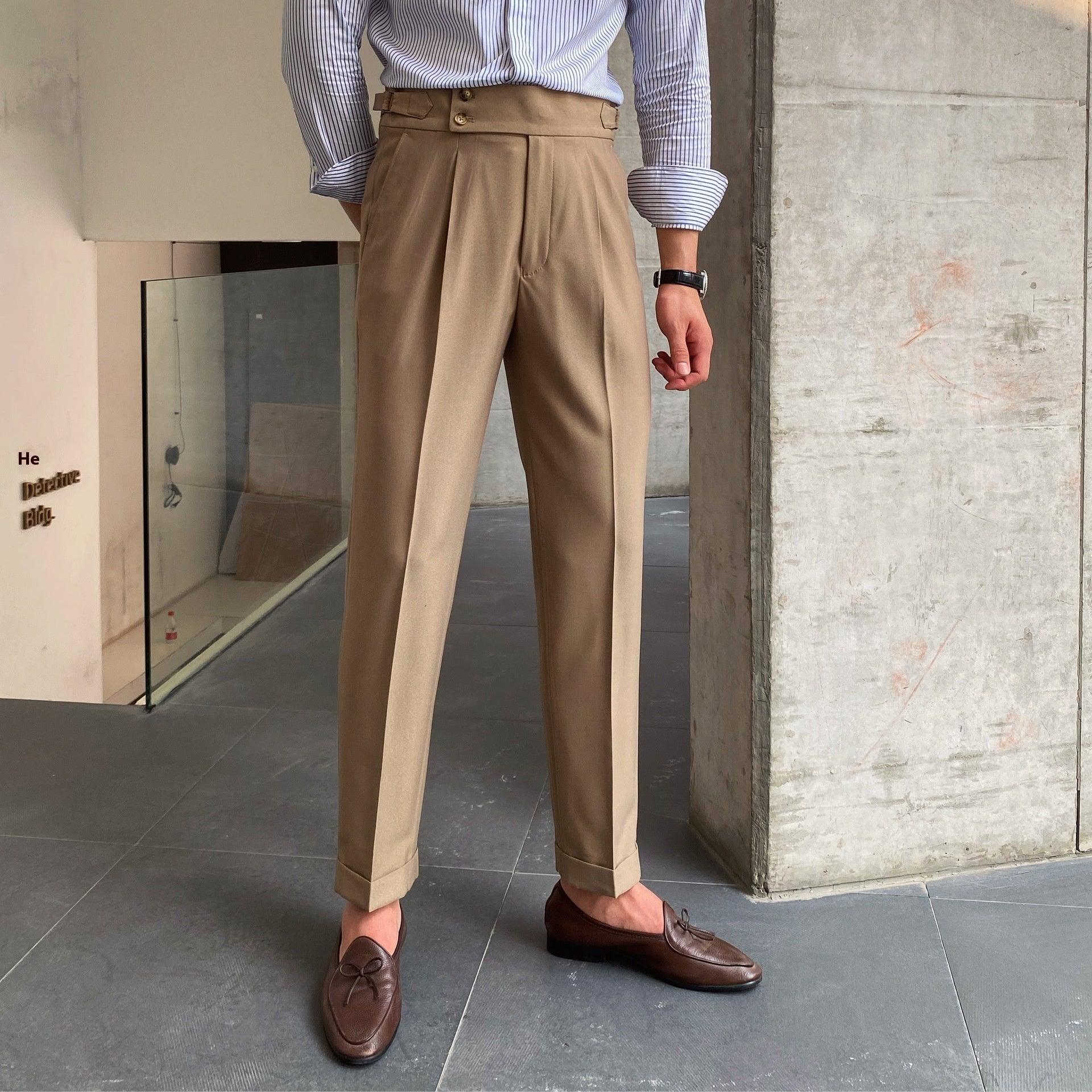 Men's Classic Straight Design Suit Pants - Vogue Aura