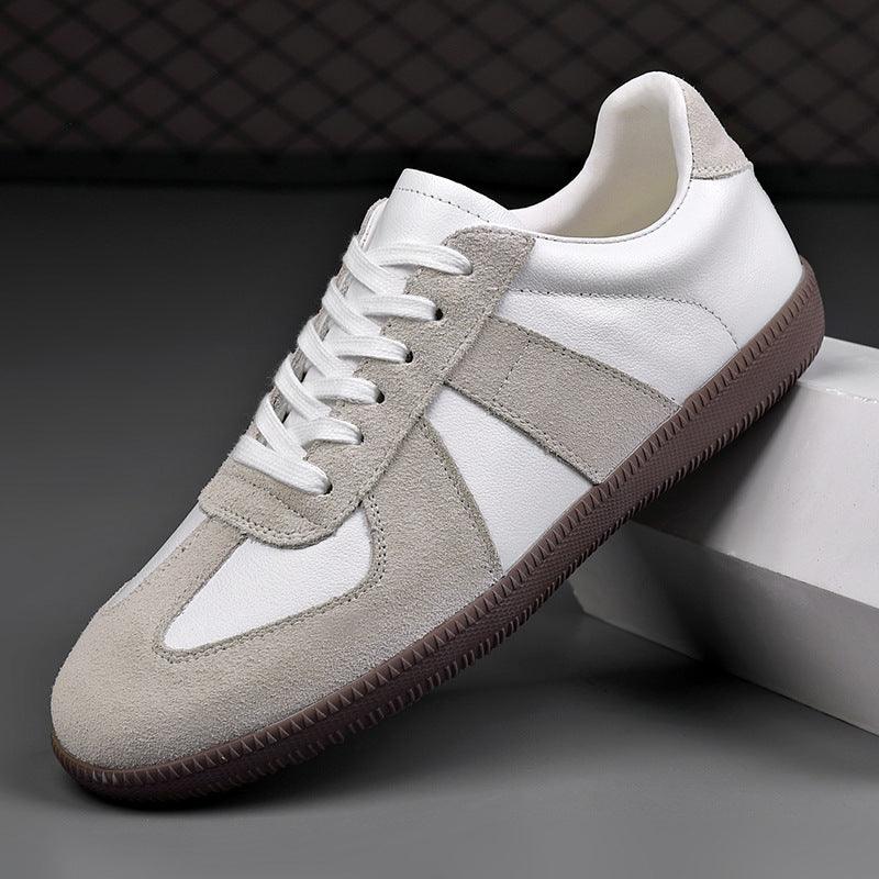 Men's Premium Leather Casual Trainers - Breathable All-Purpose Sneakers - Vogue Aura