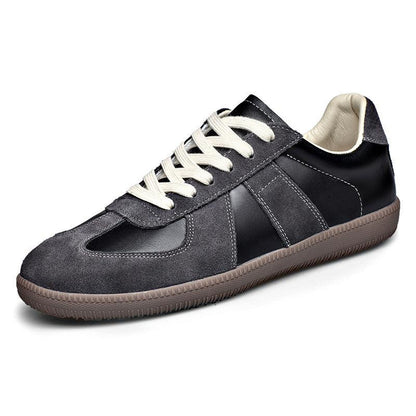 Men's Premium Leather Casual Trainers - Breathable All-Purpose Sneakers - Vogue Aura