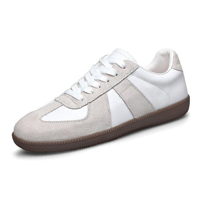 Men's Premium Leather Casual Trainers - Breathable All-Purpose Sneakers - Vogue Aura