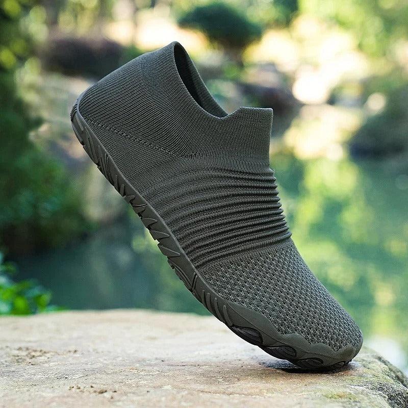 Men's Breathable Lightweight Fly Woven Casual Sneakers - Vogue Aura